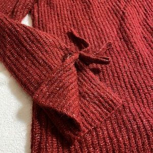 Love Tree - Dark Red Sweater Top, S